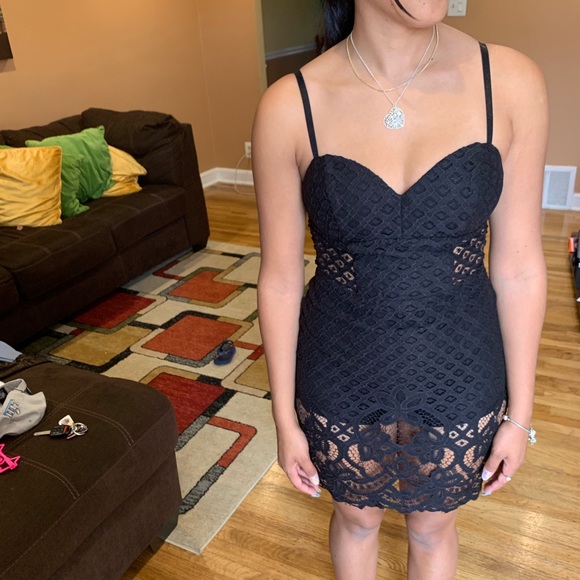 Black Lace Dress - Picture 1 of 5